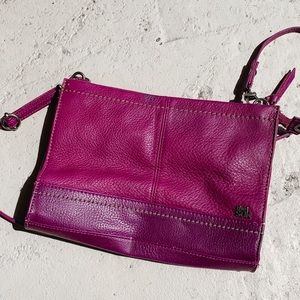 The Sak purple zipper crossbody purse